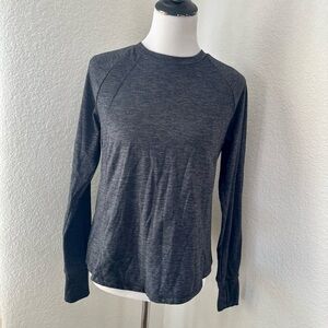 Heather Gray Long Sleeve Women's Top